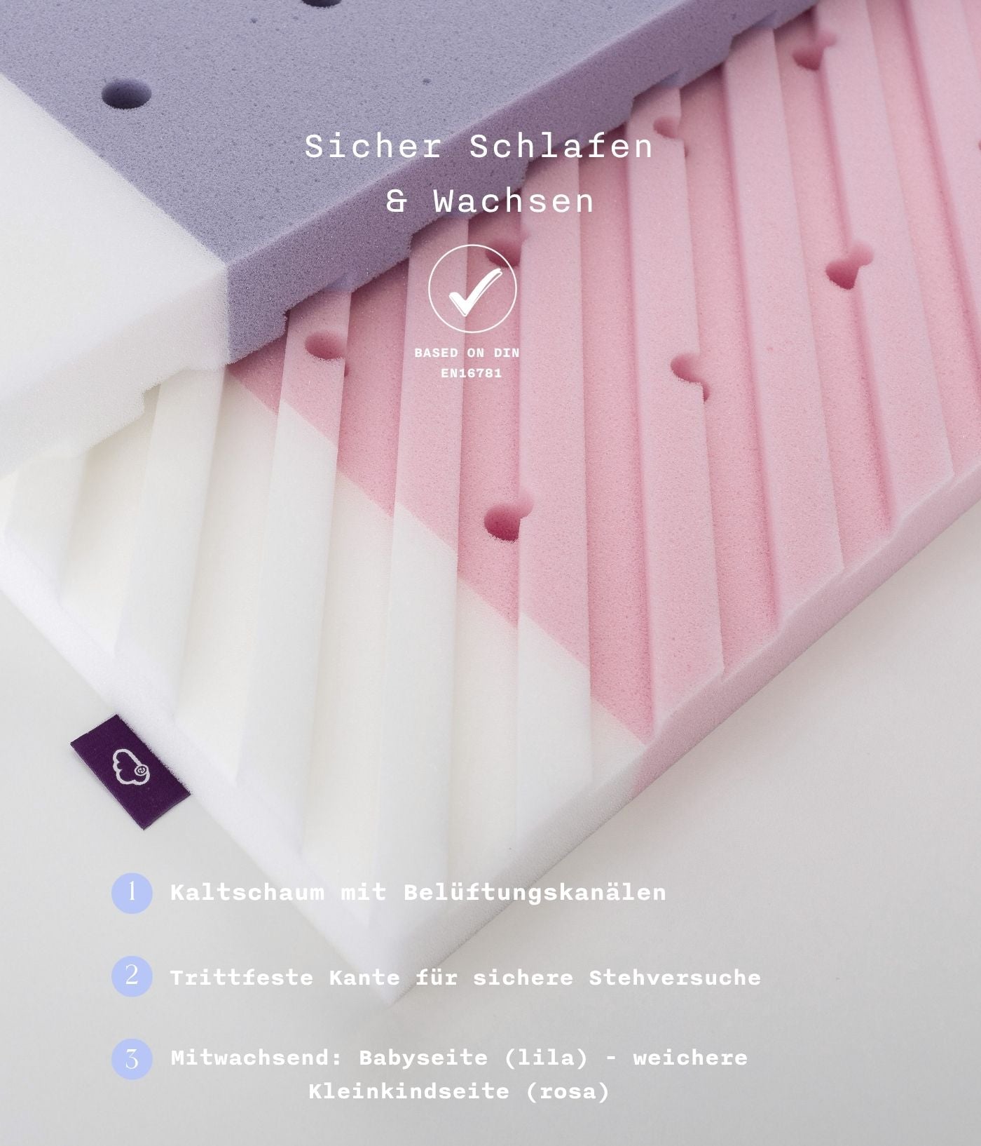 Baby mattress for 4 in 1 convertible crib - Nani Berlin x Träumeland