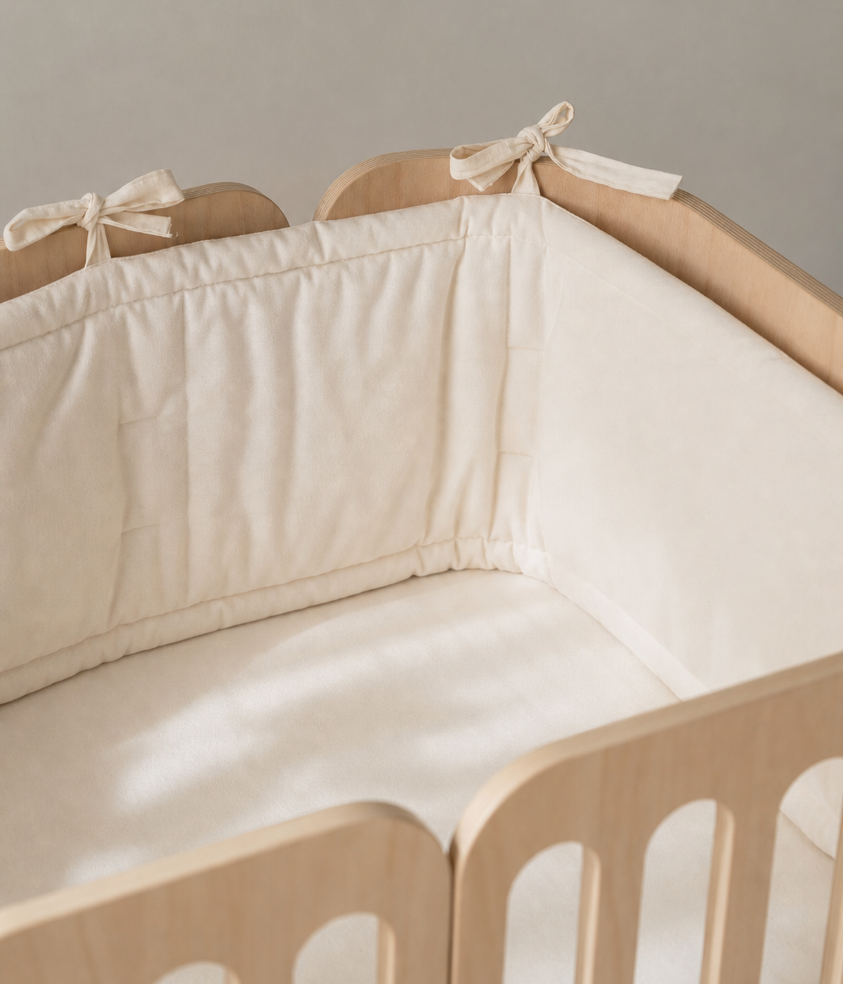 Organic Cotton Cot Bumper for Baby Crib