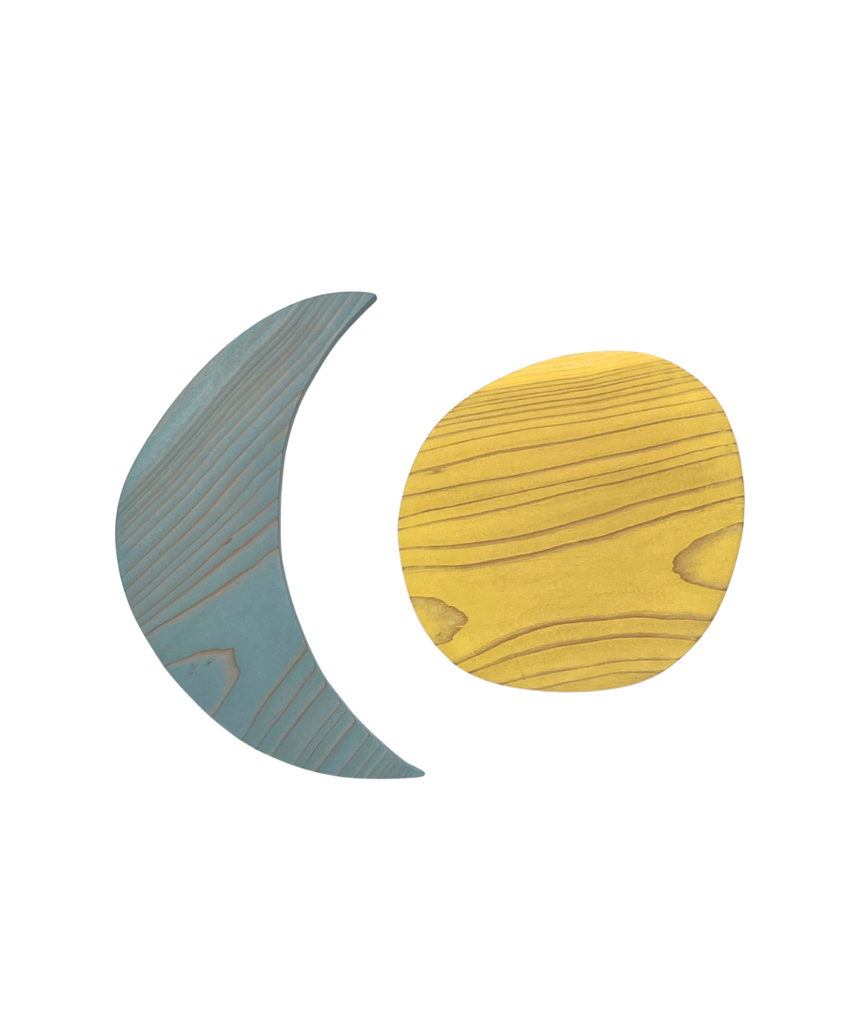 Wooden Wall Decor Set - Sun & Moon