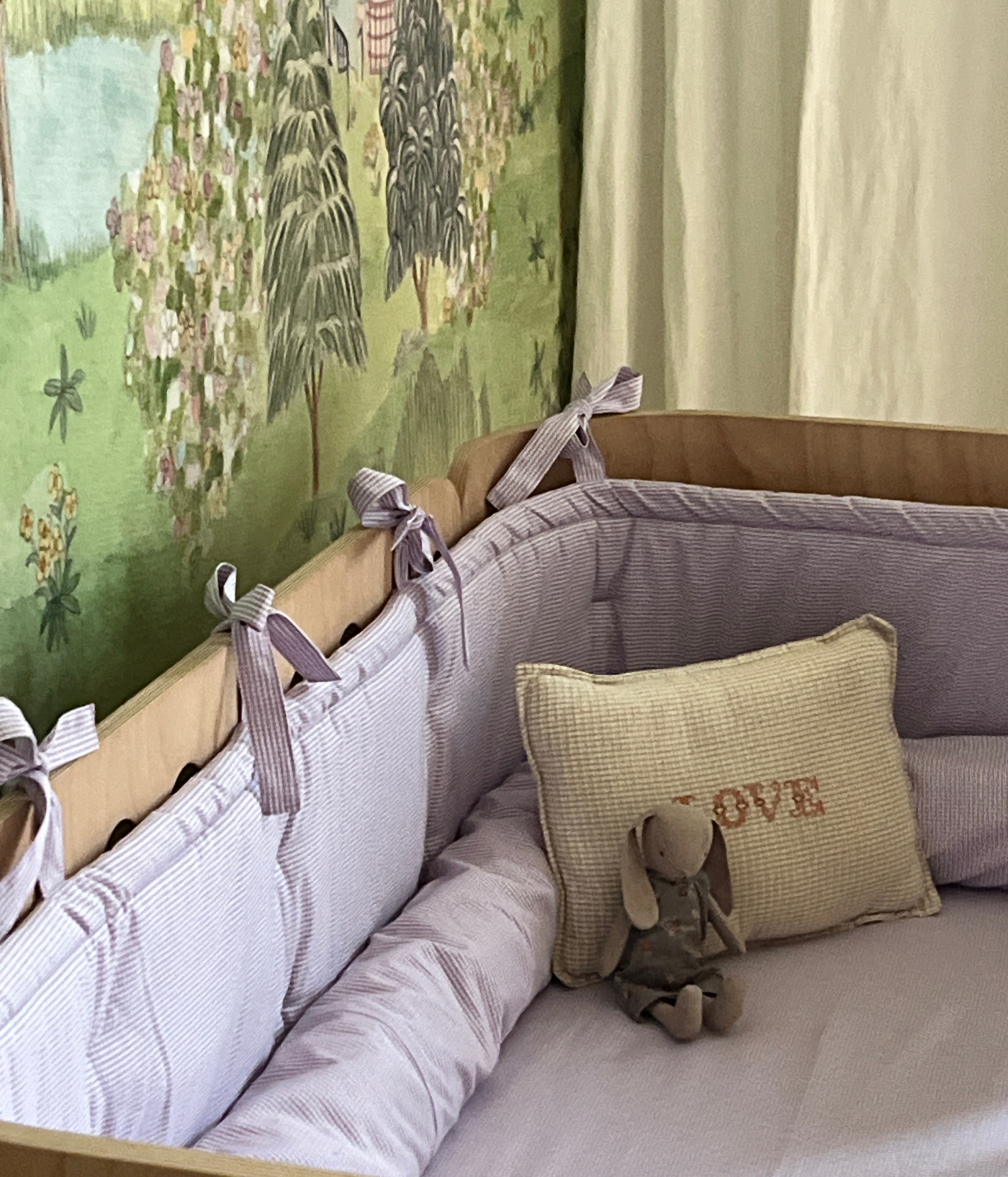 Spring Collection - Bettumrandung Vichy-Karo (Flieder)