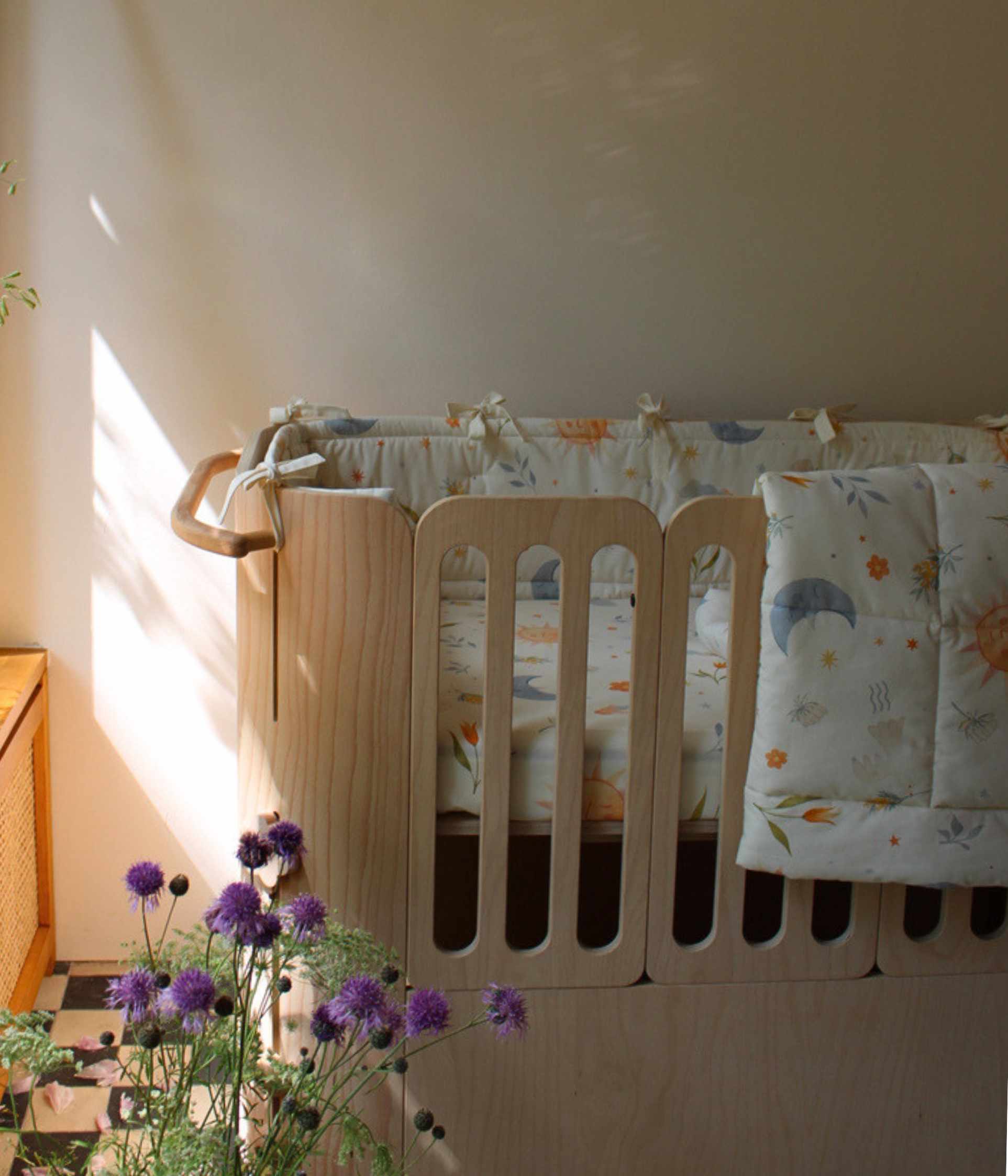 Cot Bumper for Baby Crib – My Sun, My Moon