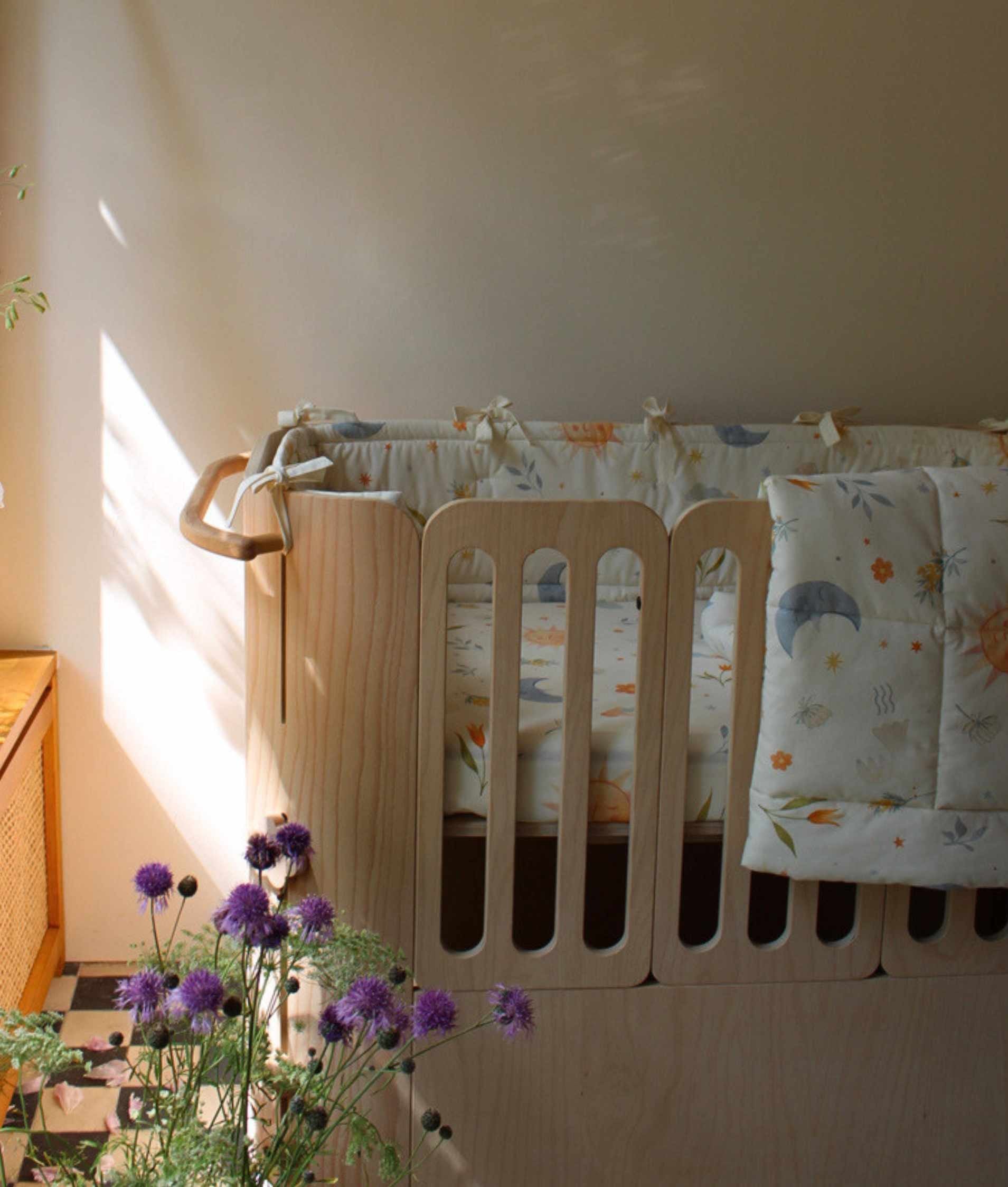 Fitted Sheet for Baby Crib – My Sun, My Moon Organic Cotton